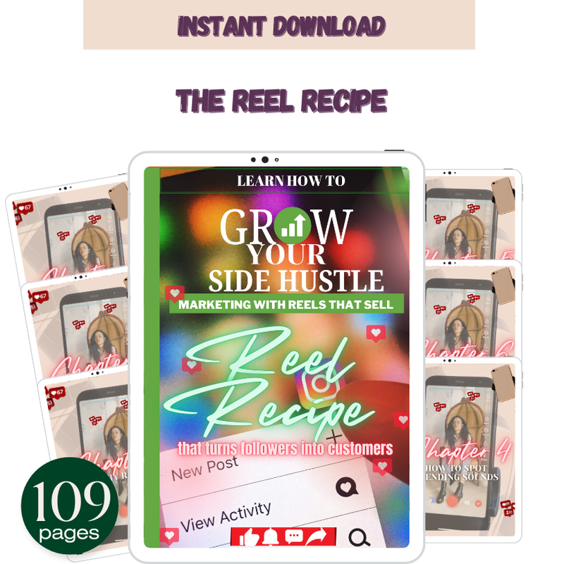 Grow Your Side Hustle "Reel Recipe" eBook