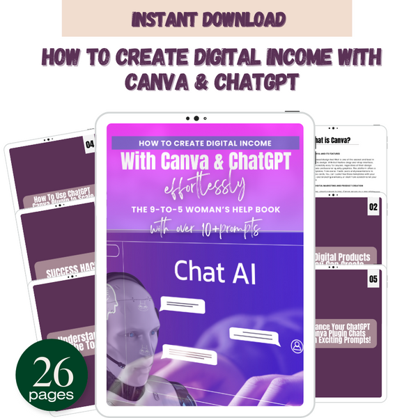 How To Create Digital Income With Canva & ChatGPT
