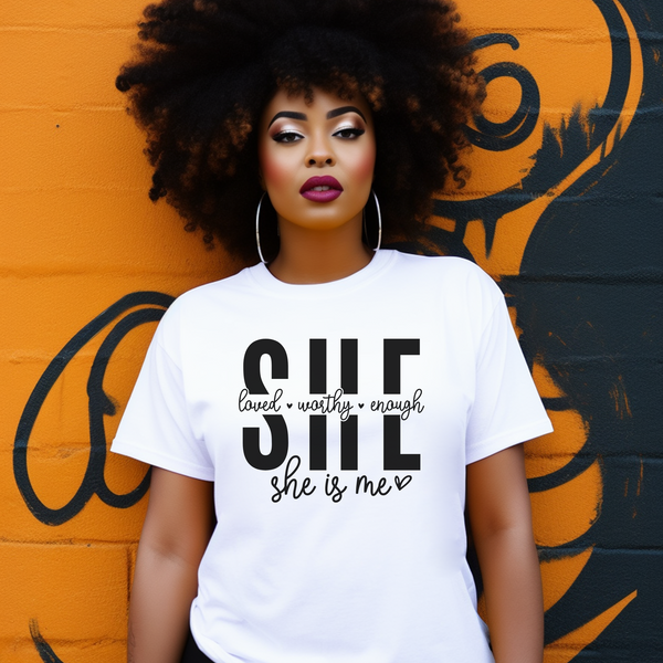 She is Me #2 | Women's T-Shirt | Faith-Based |Inspirational| Plus Size|  Motivational | Spiritual Tee's| Unisex