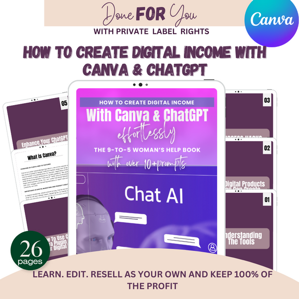 How To Create Digital Income With Canva & ChatGPT