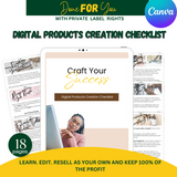 Digital Products Creation Checklist eBook