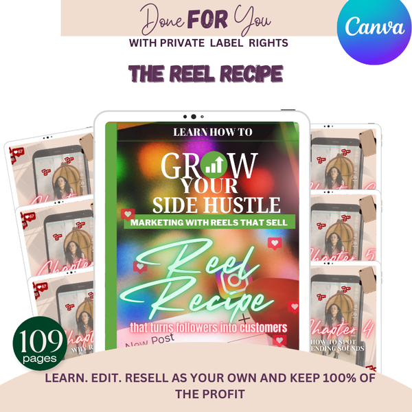 Grow Your Side Hustle "Reel Recipe" eBook