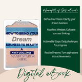 How To Bring Your Dream Business To Reality: 7 Day Challenge eBook