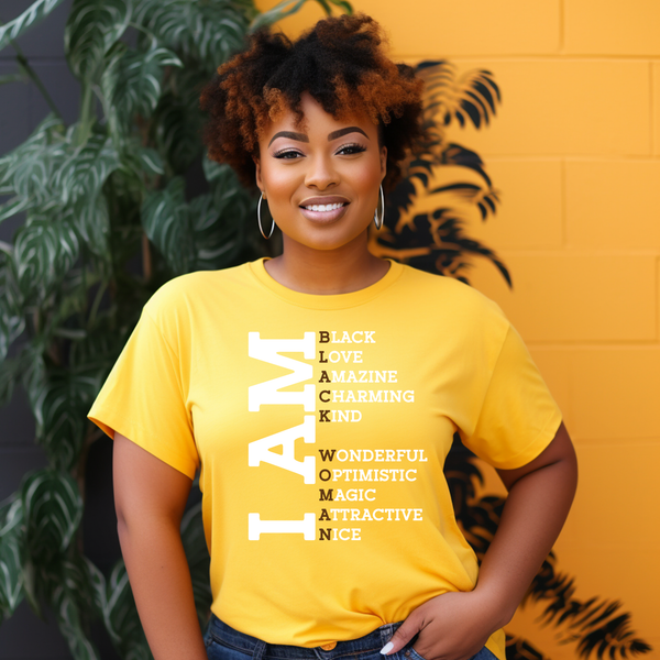 I AM | Women's T-Shirt | Faith-Based |Inspirational| Plus Size|  Motivational | Spiritual Tee's| Unisex