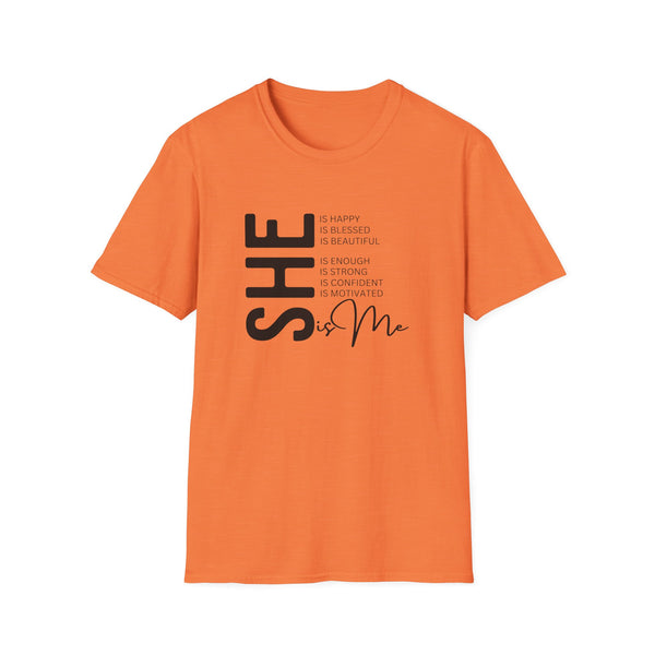 She Is Me Affirmation | Women's T-Shirt | Faith-Based |Inspirational| Plus Size|  Motivational | Spiritual Tee's| Unisex