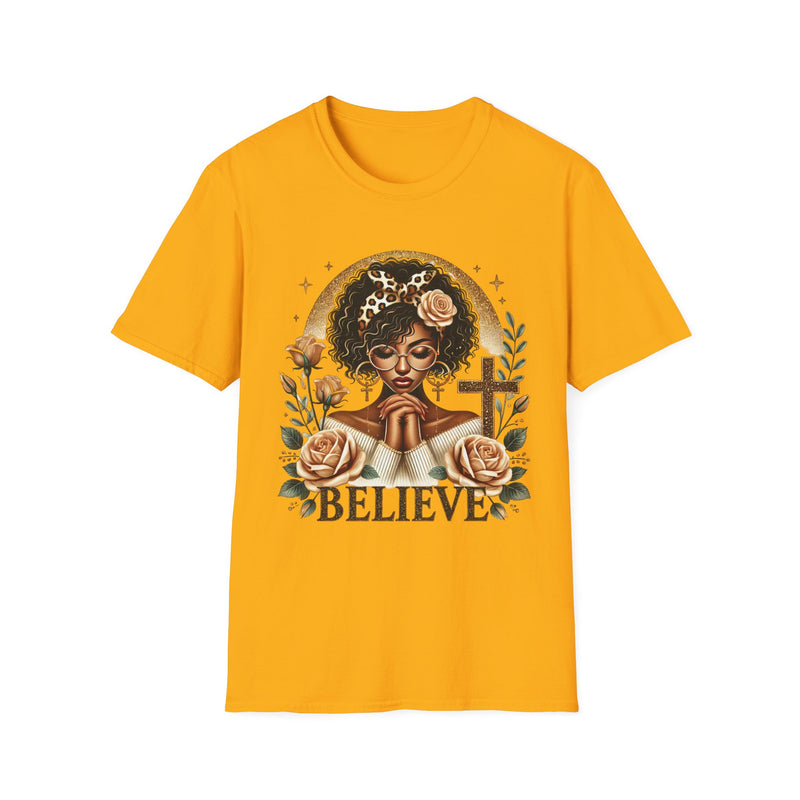 Believe | Women's T-Shirt | Faith-Based |Inspirational| Plus Size|  Motivational | Spiritual Tee's| Unisex