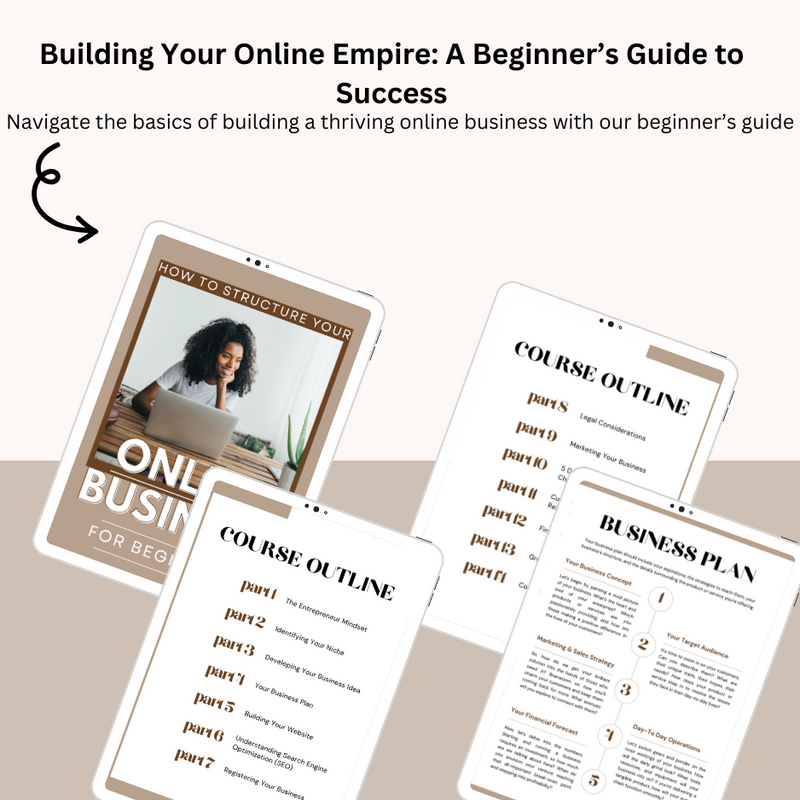 How To Structure Your Online Business For Beginners eBook