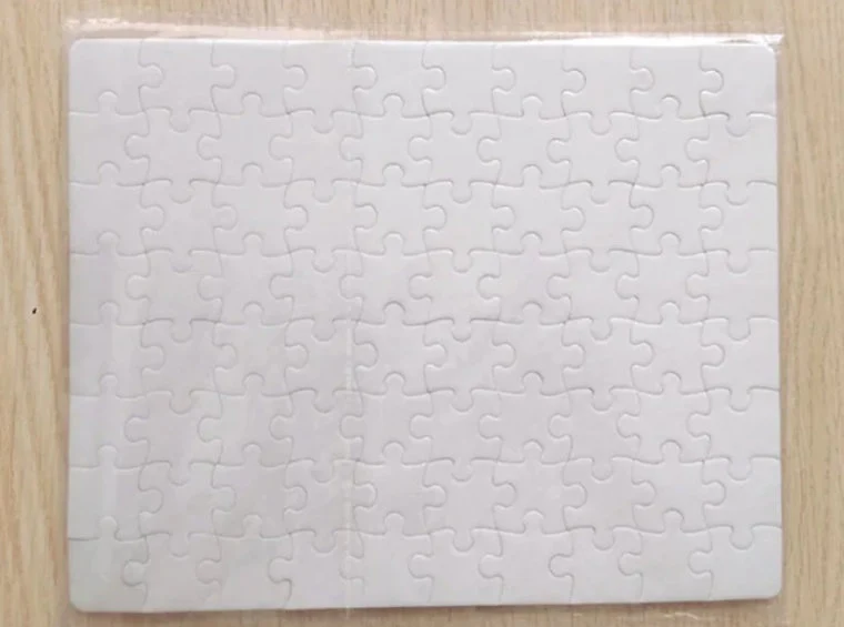 80-Piece Sublimation Puzzle Blank — White Pearl Film Cardboard Jigsaw | Custom Photo Puzzle Substrate | Personalized Gift Ready Available in 30, 80 & 120 Piece