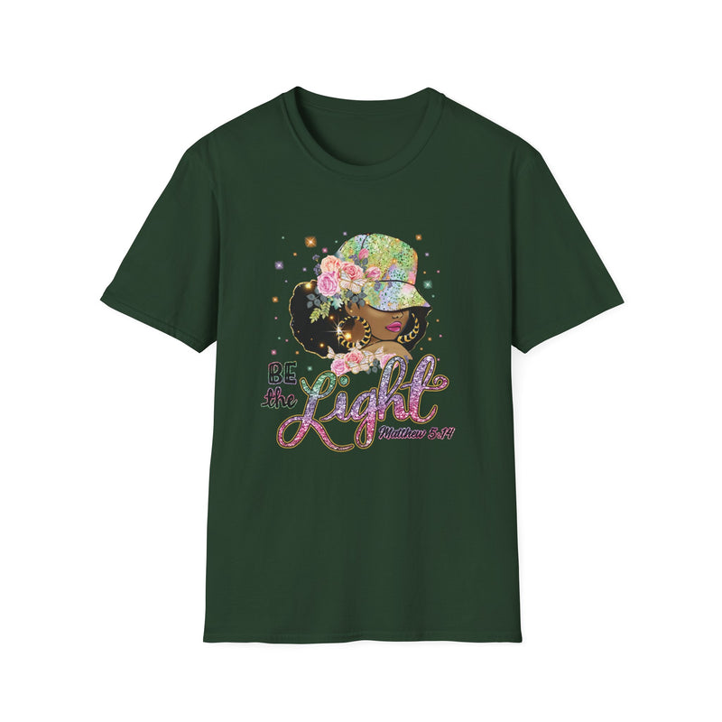 Be The Light | Women's T-Shirt | Faith-Based |Inspirational| Plus Size|  Motivational | Spiritual Tee's| Unisex