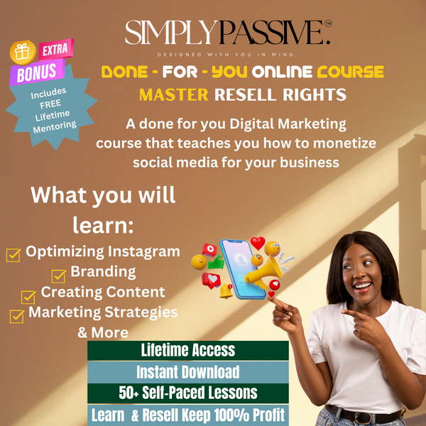 Simply Passive Digital Marketing E-course