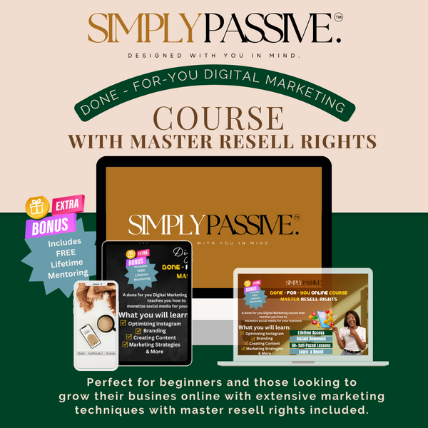 Simply Passive Digital Marketing E-course
