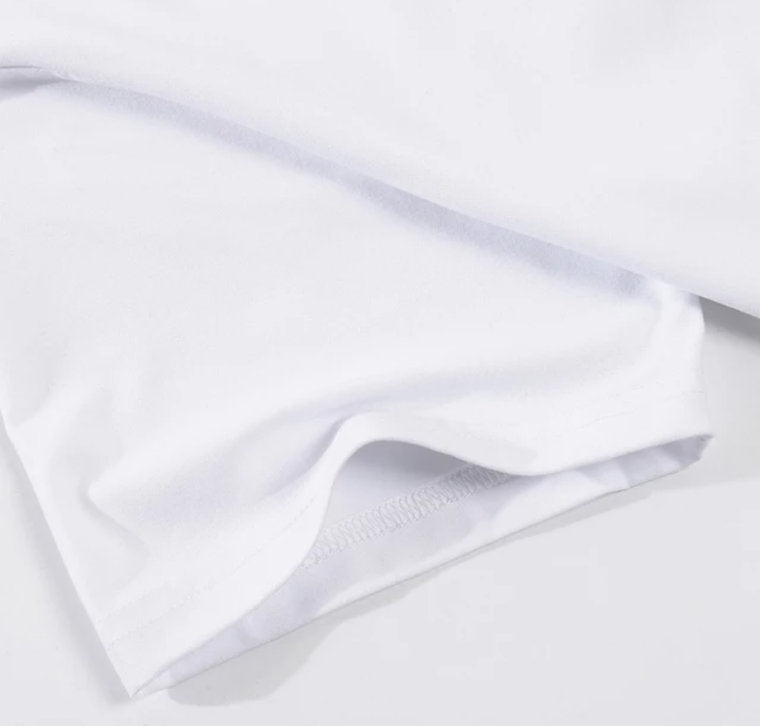 White 100% Polyester Sublimation T-Shirt Blank — Unisex Adult | Double-Sided Custom Print Ready | Cotton Feel