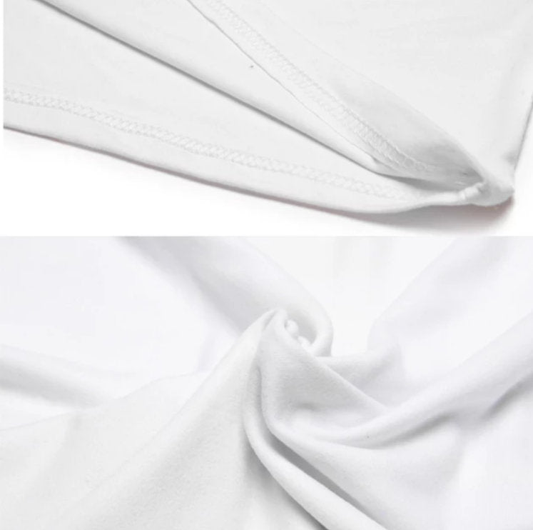 White 100% Polyester Sublimation T-Shirt Blank — Unisex Adult | Double-Sided Custom Print Ready | Cotton Feel